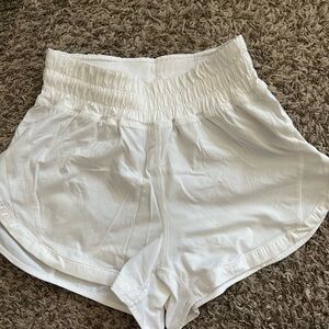 Lululemon White Athletic Shorts